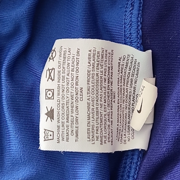 Women's size L Nike blue running capris - Picture 5 of 6